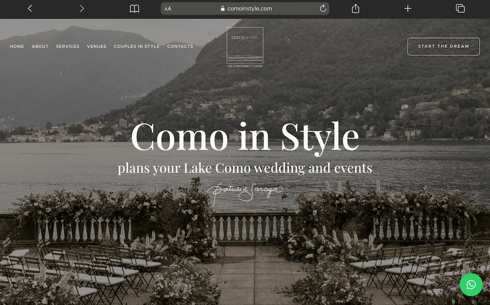 Sito web Como in Style